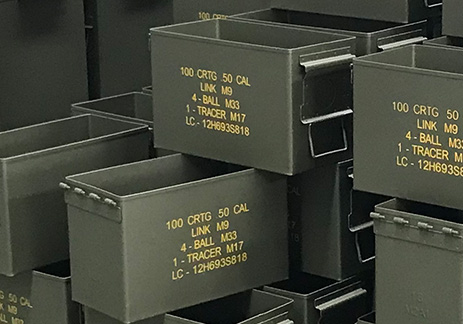 How many ammunition boxes for World War II rifles